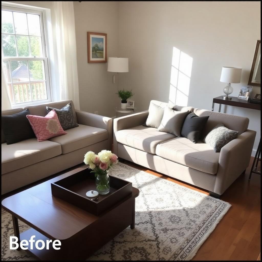 Living room after cleaning