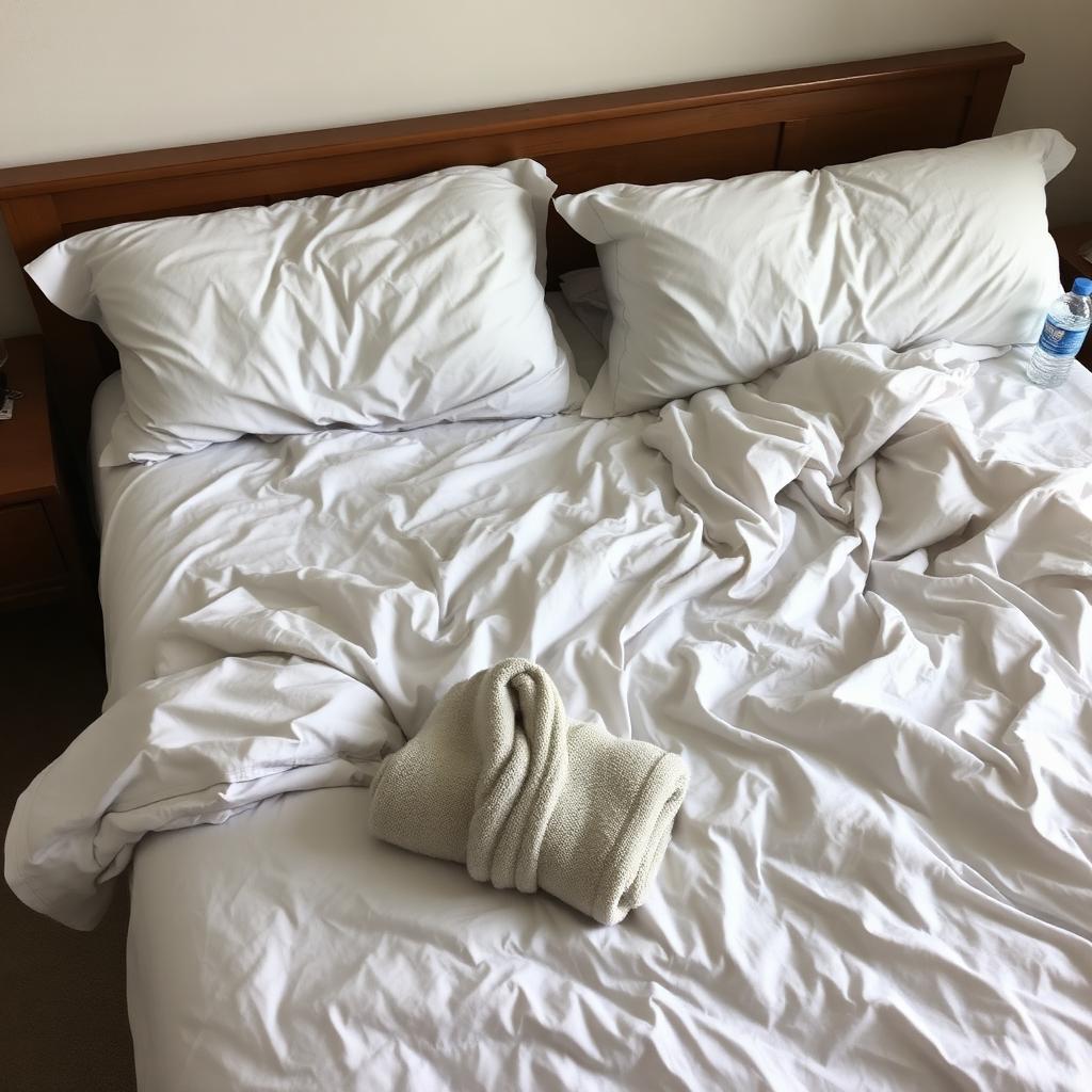 Master bedroom before cleaning